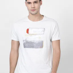 t-base Men White Printed Cotton T-shirt-picture-33