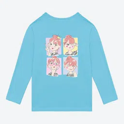 BAESD Girls Long Sleeves Round Neck Printed Applique Cotton Casual T-shirt-picture-51