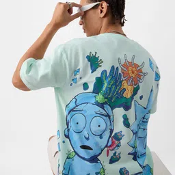 The Souled Store Rick & Morty Printed Cotton Oversized T-shirt-picture-25