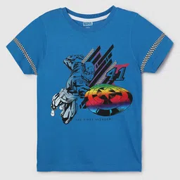 max Boys Captain America Graphic Printed Cotton T-shirt-picture-46