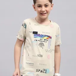 Monte Carlo Boys Typography Printed Round Neck T-shirt-picture-14