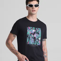 Jack & Jones Printed Pure Cotton T-shirt image 1