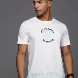 HRX by Hrithik Roshan Men Typography Printed Round Neck T-shirt image 1