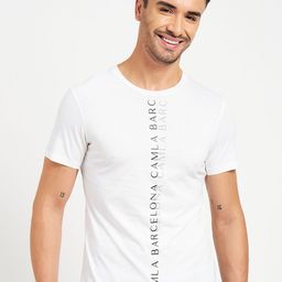 CAMLA Typography Printed Cotton T-Shirt-picture-45