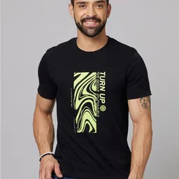 Celio Typography Printed Round Neck Cotton T-shirt-picture-13
