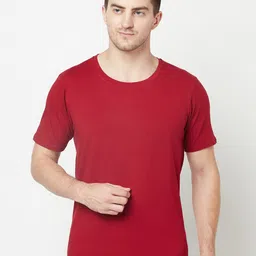 Purple State Round Neck Short Sleeves Cotton T-shirt-picture-17