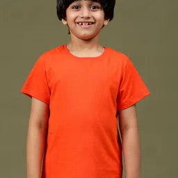 TALES & STORIES Boys Raw Edge Round Neck Cotton T-shirt-picture-42