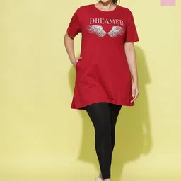 9shines Label Pack Of 2 Graphic Printed Cotton Longline Lounge T-shirts-image-51