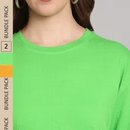 Funday Fashion Pack Of 2 Cotton Oversized T-shirt-image-81