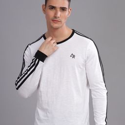 ADRO Men V-Neck Applique T-shirt-picture-23