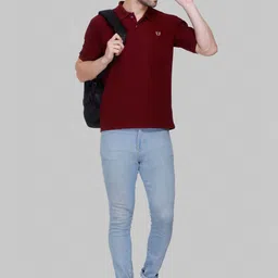 FLOSBERRY Men Polo Collar Solid T-shirt-picture-27