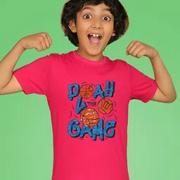 NUSYL Boys Graphic Printed Round Neck T-shirt-picture-38