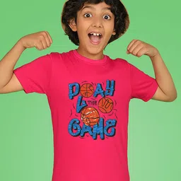 NUSYL Boys Typography Printed Round Neck T-shirt-picture-15