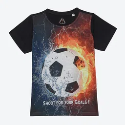 Wear Your Mind Boys round Neck Printed Cotton T-shirt-picture-39