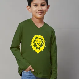 Friskers Boys Graphic Printed V-Neck Pure Cotton T-shirt-picture-34