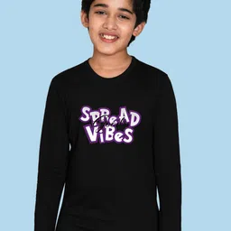 NUSYL Boys Typography Printed Full Sleeve Cotton T-shirt-picture-45