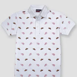 Gini and Jony Boys Conversational Printed Polo Collar Cotton T-shirt-picture-26
