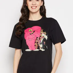 Wear Your Mind Tweety Graphic Printed Pure Cotton T-Shirt-image-74