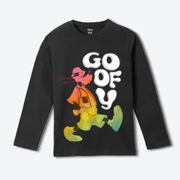 Wear Your Mind Boys Goofy Graphic Printed Round Neck Pure Cotton T-shirt-image-61