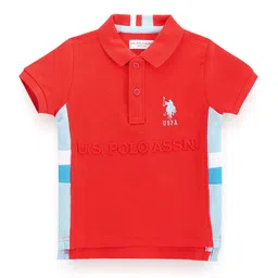 U.S. Polo Assn. Kids Boys Polo Collar Pure Cotton T-shirt-picture-51