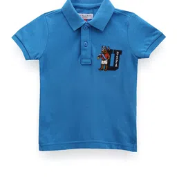 U.S. Polo Assn. Kids Boys Brand Logo Embroidered Polo Collar Short Sleeves Cotton T-shirt-picture-42