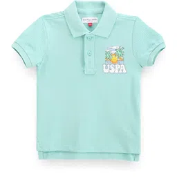 U.S. Polo Assn. Kids Boys Polo Collar Pure Cotton T-shirt-picture-33