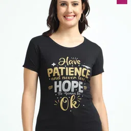 Fleximaa Women 2 Printed Pure Cotton Raw Edge T-shirt-picture-18