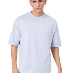 ZU Round Neck Drop-Shoulder Sleeves Pure Cotton Oversized T-shirt-image-50