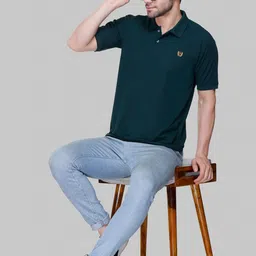 FLOSBERRY Stylish Men Embroidered Polo Collar T-shirt-picture-29