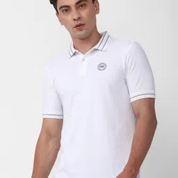 Peter England Casuals Polo Collar Regular Fit T-shirt-image-0