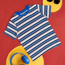 Pantaloons Junior Boys Striped Casual Cotton T-shirt-picture-28