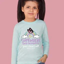 NUSYL Girls Round Neck Graphic Printed T-shirt-picture-30