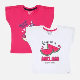 Bodycare Infant Girls Pack of 2 Printed Cotton Extended Sleeves T-shirts-picture-19