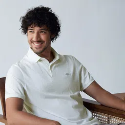 Andamen Men White Raw Edge T-shirt-picture-43