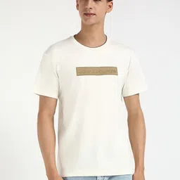 Calvin Klein Jeans Men Typography Applique T-shirt-picture-19