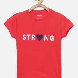 mackly Girls Typography Printed Pure Cotton Lounge T-shirt-picture-39
