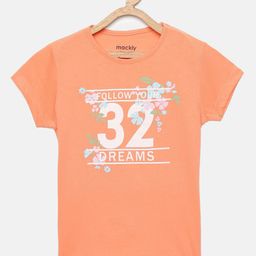 mackly Girls Typography Printed Pure Cotton Lounge Tshirts-picture-44
