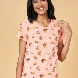 Dreamz by Pantaloons Printed Cotton Lounge T-Shirt-image-73