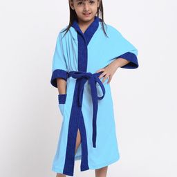 Creeva Solid Hooded Bath Robe-picture-29