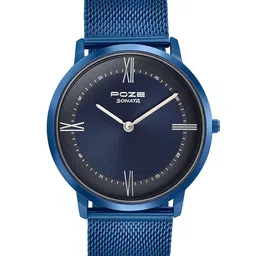 Sonata Poze Men Brass Embellished Dial & Wrap Around Straps Analogue Watch SP70006QM02-picture-18