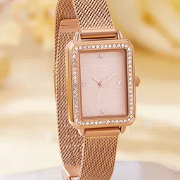 Sonata Poze Women Embellished Bracelet Style Straps Analogue Watch SP80059WM01W-picture-41