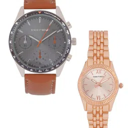 JOKER & WITCH His and Her Stainless Steel Analogue Watches JWJCW411-picture-29