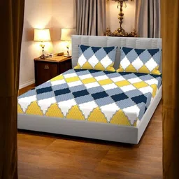 WELLNEST Unisex Black Bedsheets image 2