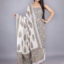 Kwatchi Floral Printed Pure Cotton Unstitched Dress Material-picture-30