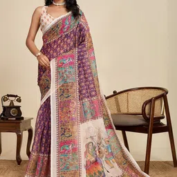HEER FASHION Ethnic Motifs Zari Saree-picture-50