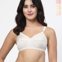 LILY Pack Of 4 Women Solid Full Coverage Bra-picture-32