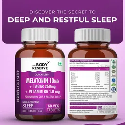 The Body Reserve Melatonin 10mg With Tagar 250mg Tablets- 60 Tablets image 5