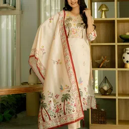 Happy Design Women Ethnic Motifs Printed Kurta with Trousers & Dupatta-picture-32