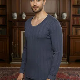 MACK JONNEY Cotton Round Neck Thermal Tops image 4