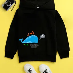 NUSYL Unisex Kids Printed Hooded Fleece Sweatshirt-picture-38